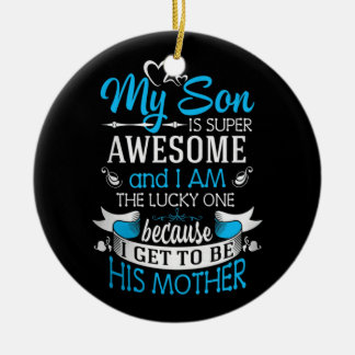 Mijn zoon is super geweldige keramisch ornament