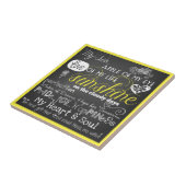 Mijn Zoon Liefde en Inspiratie Keramische Tegel Tegeltje (Zijkant)