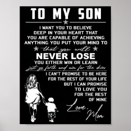 Mijn zoon Love Mam Poster