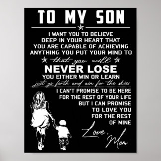Mijn zoon Love Mam Poster