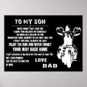Mijn zoon Love papa Poster (Voorkant)
