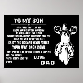Mijn zoon Love papa Poster