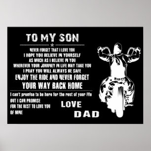 Mijn zoon Love papa Poster
