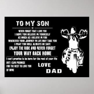 Mijn zoon Love papa Poster