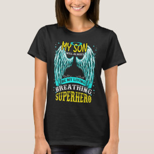 Mijn zoon Mijn beschermengel in de hemel Mijn zoon T-shirt
