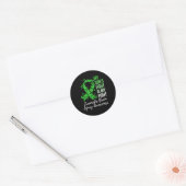 Mijn zoon vecht is mijn strijd tegen traumatische ronde sticker (Envelop)