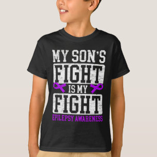 Mijn zoon vecht is mijn vechtend Epilepsy Bewustma T-shirt