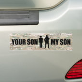 Mijn zoon zit in het leger bumpersticker (Op auto)