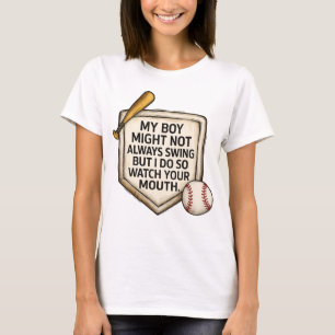 Mijn zoon zwaait misschien niet altijd, maar ik do t-shirt