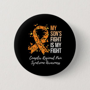 Mijn zoons strijd Complex Regionaal Pijn Syndroom  Ronde Button 5,7 Cm