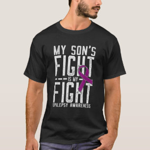 Mijn Zoon's Strijd Is Mijn Strijd Epilepsie Bewust T-shirt