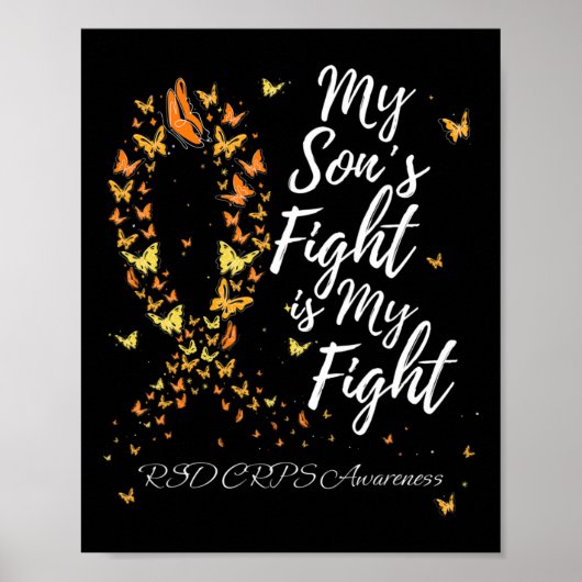 Mijn Zoons Strijd Is Mijn Strijd Rsd Crps Bewustzi Poster (Voorkant)