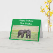 MIJN ZUIVERDAG **TWIN BROER ** KAART (Gele Bloem)