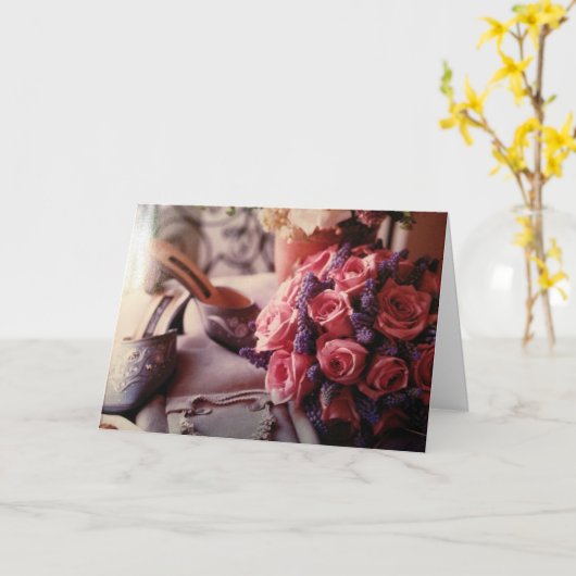 MIJN ZUS EN MIJN BESTE VRIENDIN OP JULLIE TROUWDAG KAART (Gele Bloem)