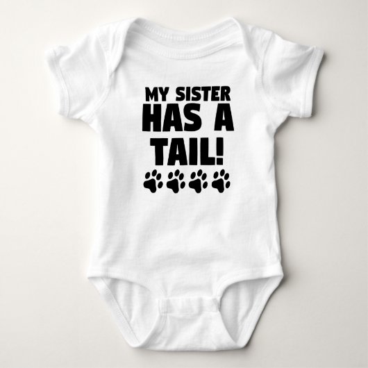 Mijn zus heeft een staart romper (Voorkant)