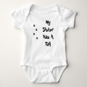 Mijn zus heeft een staartpoot romper (Voorkant)