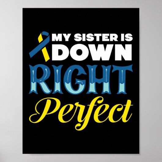 Mijn zus heeft het syndroom van Down Perfect Poster (Voorkant)