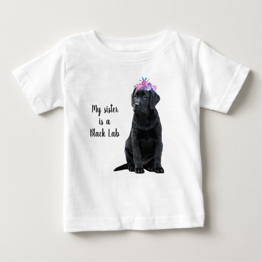 Mijn zus is een Black Lab - Black Labrador Puppy (Voorkant)