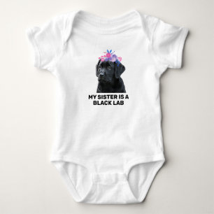 Mijn Zus Is Een Zwarte Lab Puppy Bodysuit