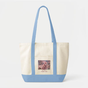 Mijn zus is mijn beste vriendin! tote tas Roze Blo