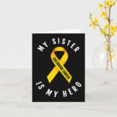 MIJN ZUS IS MIJN HELD OP HET GEBIED VAN KINDERKANK KAART (Gele Bloem)