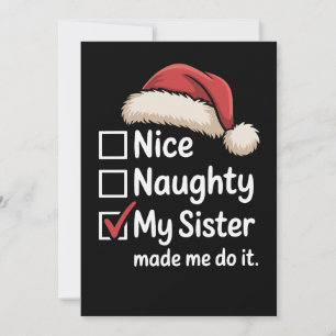 Mijn Zus Maakte Deze Leuk Stoute Kerstman Hoed Voo Kaart
