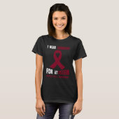 MIJN ZUS MIJN SICKLE CELL KRIJGER T-SHIRT (Voorkant volledig)