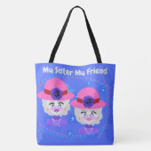 Mijn zus Mijn vriend Canvas tas (Achterkant)