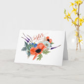 Mijn zus Mijn vriend Waterverf Flowers Kaart (Gele Bloem)