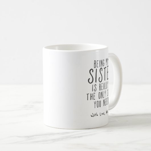 Mijn zus mok Funny Sister Gift Mok (Voorkant rechts)