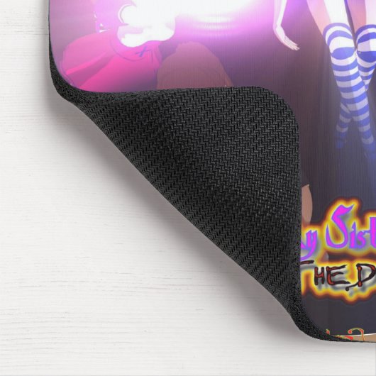 Mijn zuster de Demon Mousepad Muismat (Hoek)