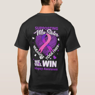Mijn zuster Epilepsy Bewustheid ondersteunen T-shirt