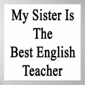 Mijn zuster is de beste Engelse leraar Poster (Voorkant)