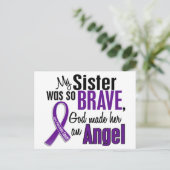 Mijn zuster is een engel-pancreaskanker briefkaart (Staand voorkant)