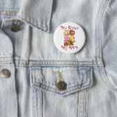 Mijn zuster Mijn BFF Ronde Button 5,7 Cm (In situ)