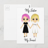 Mijn zuster Mijn vriend Briefkaart (Voorkant / Achterkant)