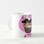 Mijn zuster MY BFF Bath Koffiemok (Voorkant links)