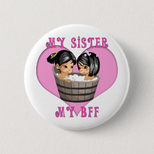 Mijn zuster MY BFF Bath Ronde Button 5,7 Cm