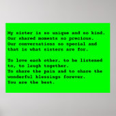 Mijn zuster poster (Voorkant)