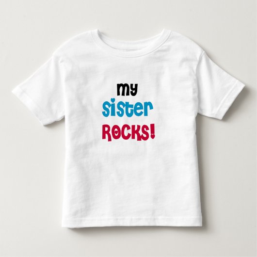 Mijn zuster Rocks Kinder Shirts (Voorkant)