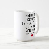 Mijn Zuster Zijn Is Eigenlijk Het Enige Geschenk D Koffiemok (Voorkant rechts)