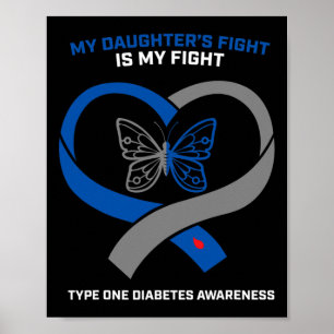Mijn zuster's gevecht is mijn strijd voor diabetes poster