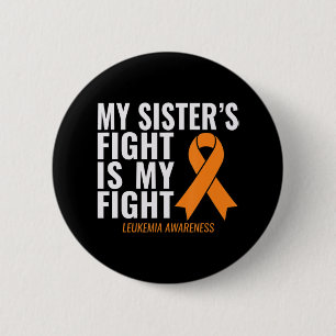 Mijn zuster's gevecht is mijn vechtstaartwiekheid ronde button 5,7 cm