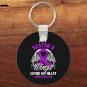 Mijn zusters vleugels Hoesjes mijn hart einde over Sleutelhanger (Achterkant)