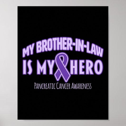 Mijn zwager is mijn held Pancreaskanker Awa Poster (Voorkant)