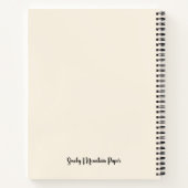 Mijn Zwangerschap Journal Floral Waterverf Vrouw Notitieboek (Achterkant)