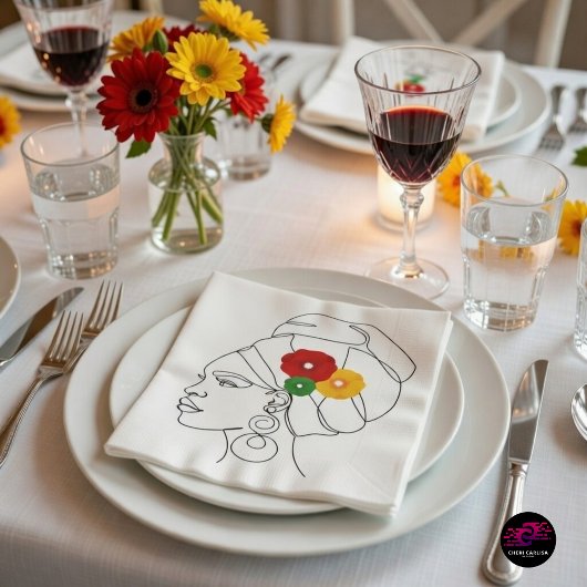 Mijn zwart is mooi servet