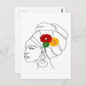 Mijn zwart is prachtig briefkaart (Voorkant / Achterkant)