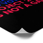 Mijn zwarte baan is om te stemmen Blue Project 202 Poster (Hoek)