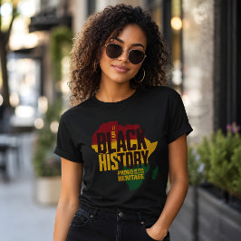 Mijn zwarte geschiedenis Afrikaanse erfgoed trots T-shirt